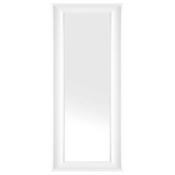 Espejo De Pared Blanco 51 X 141 Cm Material Sintético Estilo Minimalista Escandinavo Lunel