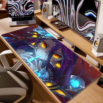 Alfombrilla de ratón grande XXL para teclado, sin juego, sin vida, cero Sora, Shiro, Schwi, Riku, Shuvi, Doura