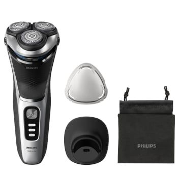 Afeitadora Eléctrica Philips S3341/13, Uso en Seco y Humedo, Cabezales pivotantes y flexibles 5D, Cuchillas PowerCut