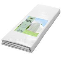 outsunny cubierta para invernadero 4x2 m con puerta y 8 ventanas 400x200x200 cm blanco   aosom espana