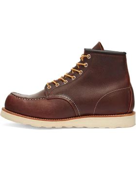 de RED WING 8138 HERITAGE WORK 6 MOC TOE BOOT BRIAR OIL SLICK - 40 BROWN
