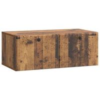 mueble de tv de pared 785 x 41 x 30 cm madera envejecida vidaxl