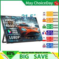 hgfrtee monitor portatil 215 pulgadas 100 hz fhd monitor de juegos portatil con orificio vesa usb c mini hdmi segunda pantalla para negocios