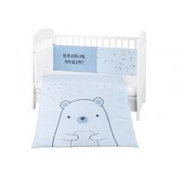 juego de cama 2 piezas estilo ue 70140 bear with me azul