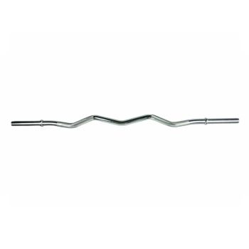 Ozio Fitness Barra Cromada Curl Z 1.20m Agarre 28mm Musculación Fitness - Desarrolla Musculatura