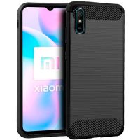 cool funda carbon negro para xiaomi redmi 9a9at