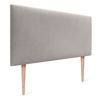 dhome cabecero de terciopelo liso 95x115 con patas camas 8090 - beige