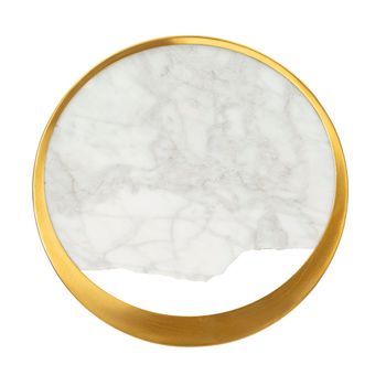 Aplique De Metal Dorado 24x6x24 Cm