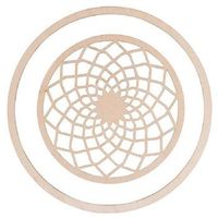 discos de madera para atrapasuenos - 4 piezas