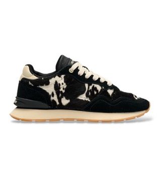 HOFF para mujer. 22602426 Zapatillas de Piel City Print negro (41), Plano, Cordones, Casual, Animal print