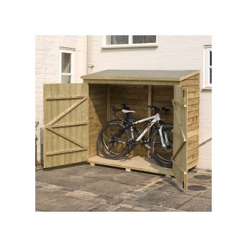 Rowlinson Overlap Garden Wallstore 6ft x 3ft in Natural Timber