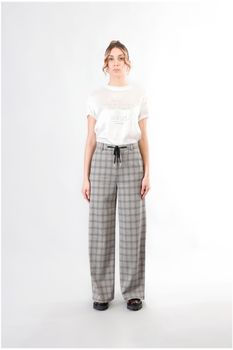 pantalón príncipe de gales súper ancho prince of wales s