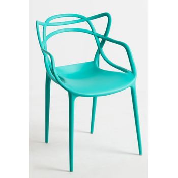 Pack 2 Sillas Korme De Polipropileno 82*49*39 Cm - Turquesa