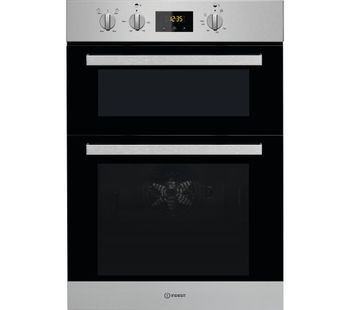 INDESIT IDD 6340 IX Electric Double Oven - Stainless Steel, Stainless Steel