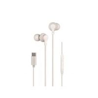 auricular daewo in-ear con microfono usb tipo-c color blanco