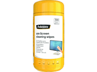 limpiador de pantallas - fellowes 9970330 dispensador 100 toallitas limpiadoras pantalla