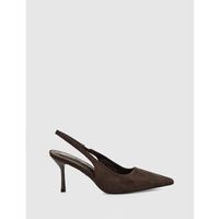 kamome trends zapatos de tacon salon iana marron para mujer