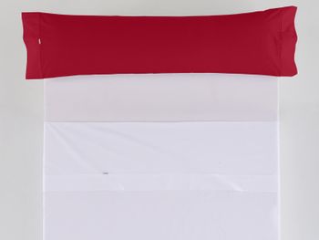 Funda almohada algodón lisa burdeos 105