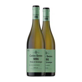 Carlos Serres Vino Blanco 1896 Finca El Estanque Rioja Reserva 75 Cl 13% Vol. (pack De 2 Unidades)
