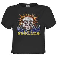amplified clothing camiseta manga larga ska sun logo para mujer