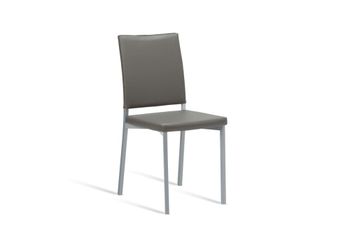 Silla asiento gris estructura gris