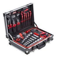 caja de herramientas de 121 piezas - aluminio meister