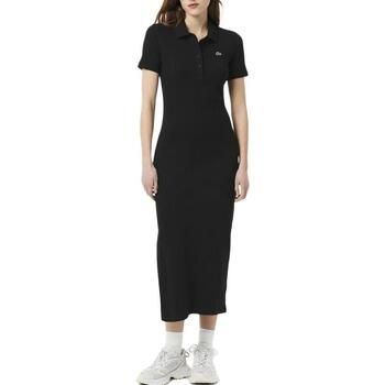 Lacoste Vestidos Longue Ribbed para mujer
