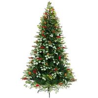arbol led pvc 129x129x210 eucalipto verde