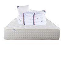 colchon 160x200 cm purlux 26cm latex independencia de lechos lado veranoinvierno  2 almohadas  edredon