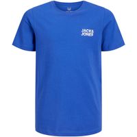 jack  jones camiseta 12270181 jjstyd chest brand tee ss ln jnr dazzling blue para nino