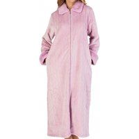 Luxury Patterned Full Length Zip Opening Housecoat