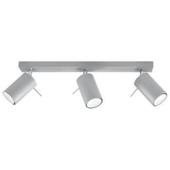 Lámpara de techo gris acero alt. 16 cm