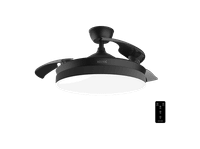 ventilador de techo - koenic kcf 4226 es ceiling fan luz led motor dc 35 w mando a distancia 6 velocidades modo brisa invierno y verano negro