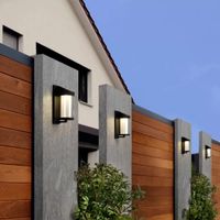 naturally solar led solar wall lights - 4 pack