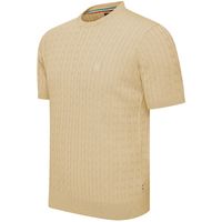 cappuccino italia camiseta loreto cable knit para hombre