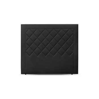 Monaco. Cabecero De Cama En Polipiel. 130 Cm De Alto (para 135 O 150) Negro 150x117 Cm