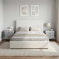 mesitas de noche 2 uds - dormitorio - madera de ingenieria - gris sonoma 43x345x475cm