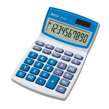 Ibico 210X Calculadora Blanco/Azul