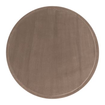 Alfombra infantil lavable Atami beige 80 cm redondo