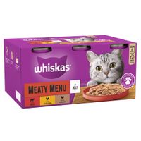 whiskas 1 cans saver pack 24 x 400g - meaty menu in jelly