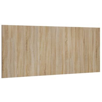 Cabecero Cama Mueble De Dormitorio De Cama Madera Contrachapada Sonoma 200 X 1,5 X 80 Cm Marrón M02_0004896