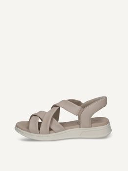 CAPRICE Sandal, beige, made of Leather without heel, Size 36
