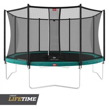 Cama Elástica Berg Favorit 430 + Red Comfort Verde