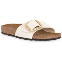 birkenstock sandalias madrid big buckle pearl white calz s para mujer
