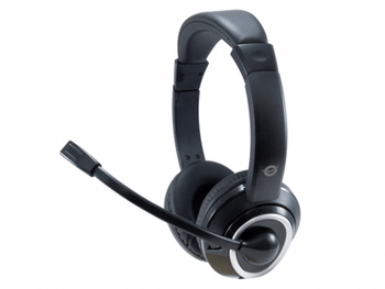 HEADSET CONCEPTRONIC POLONA CONEXION JACK 3.5MM MICROFONO FLEXIBLE CONTROL DE VOLUMEN INCLUYE ADAPTADOR 1 A 2 JACKS 3.5MM