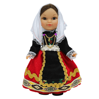 Muñeca Regional Lagarterana Folk Artesanía 25 Cm. Vestido Típico Toledo (Castilla la Mancha)