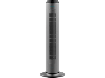 Ventilador de torre - Cecotec EnergySilence 8190 Skyline Ionic, 60 W, 20 dB, Con ionizador, Inox