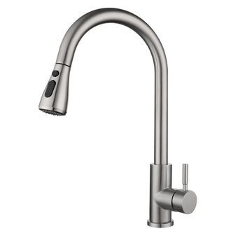 Mezclador De Cocina - Acero Inoxidable - Slide - Cyslmuk - 1 Ud - Con Manguera - Plata
