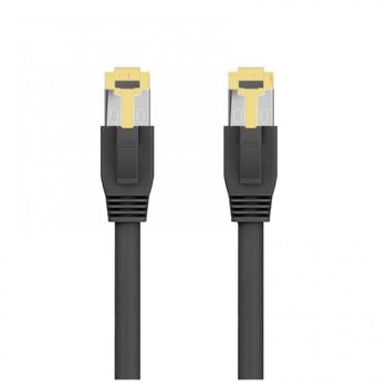 Ewent Cable de Red RJ45 Cat.8.1 S/FTP 15cm Negro
