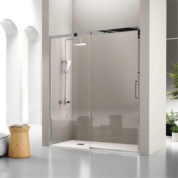 Frontal De Ducha + Puerta Corredera Luka 160 Cm Sin Lateral / Fijo Frontal Izquierda